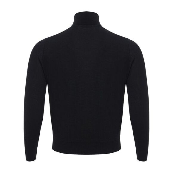 Colombo Black Cashmere Men's Turtleneck - Picture 2 of 4